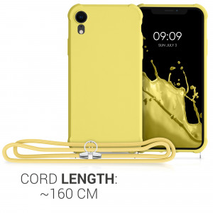 Husa pentru Apple iPhone XR, Silicon, Galben, 49917.158, kwmobile - Img 4
