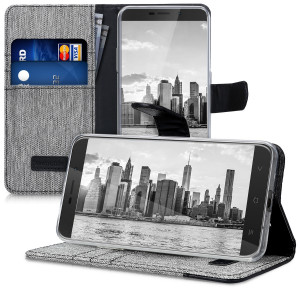Husa pentru Blackview A10, Textil, Gri, 43720.01 - Img 5