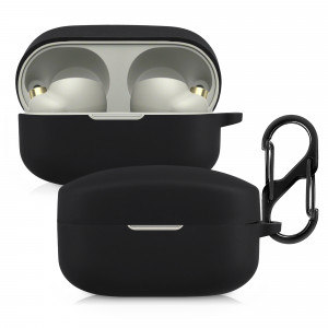 Husa pentru casti Sony WF-1000XM4, Kwmobile, Negru, Silicon, 55661.01 - Img 1