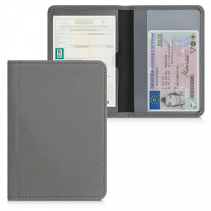 Husa pentru documente auto, Kwmobile, Gri, Neopren, 55381.155 - Img 2