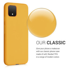 Husa pentru Google Pixel 4, Silicon, Galben, 50326.143 - Img 4