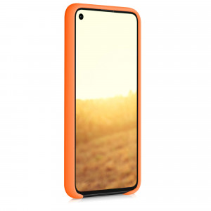 Husa pentru Google Pixel 5, Silicon, Portocaliu, 53633.150 - Img 3
