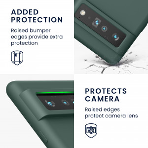 Husa pentru Google Pixel 6 Pro, Silicon, Verde, 55863.171, kwmobile - Img 4