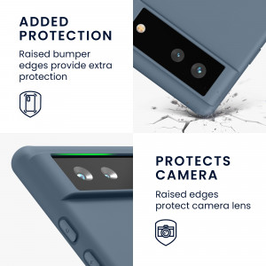 Husa pentru Google Pixel 6, Silicon, Albastru, 55434.202, kwmobile - Img 4