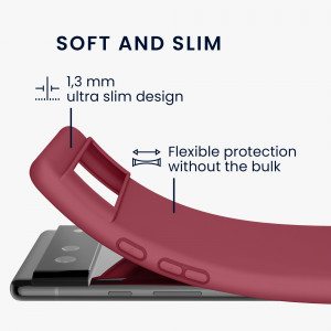 Husa pentru Google Pixel 6, Silicon, Rosu, 55434.209, kwmobile - Img 3