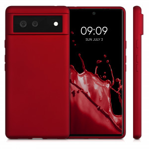 Husa pentru Google Pixel 6, Silicon, Rosu, 55783.36, kwmobile - Img 2