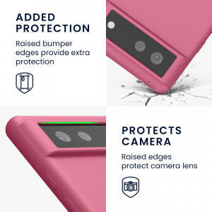Husa pentru Google Pixel 6, Silicon, Roz, 55480.212, kwmobile - Img 4