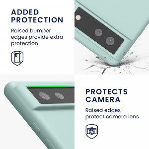 Husa pentru Google Pixel 6, Silicon, Verde, 55480.50, kwmobile - Img 4