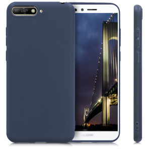 Husa pentru Huawei Y6 (2018), Silicon, Albastru, 44878.53 - Img 2