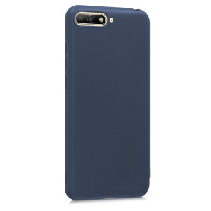 Husa pentru Huawei Y6 (2018), Silicon, Albastru, 44878.53 - Img 8
