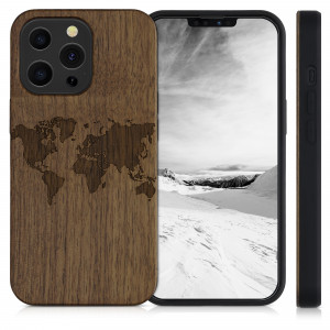 Husa pentru iPhone 13 Pro, Lemn, Maro, 55967.02 - Img 2