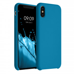 Husa pentru iPhone X / iPhone XS, Silicon, Albastru, 42495.224 - Img 1