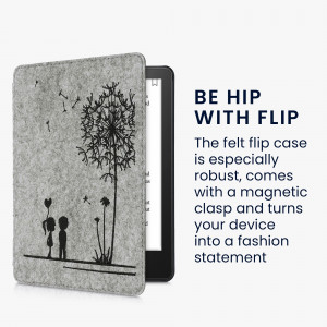 Husa pentru Kindle Paperwhite 11, Textil, Gri, kwmobile, 56260.01 - Img 4