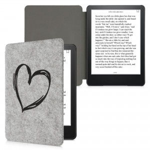 Husa pentru Kindle Paperwhite 11, Textil, Gri, kwmobile, 56260.05 - Img 2