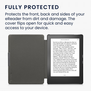 Husa pentru Kobo Aura H2O Edition 1, Kwmobile, Albastru, Piele ecologica, 24415.78 - Img 5