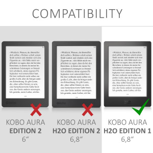 Husa pentru Kobo Aura H2O Edition 1, Piele ecologica, Negru, 39826.01 - Img 6