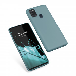 Husa pentru Samsung Galaxy A21s, Silicon, Albastru, 52494.207 - Img 2