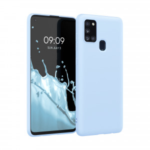 Husa pentru Samsung Galaxy A21s, Silicon, Albastru, 52494.58 - Img 1