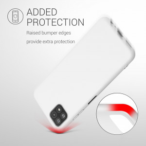 Husa pentru Samsung Galaxy A22 5G, Silicon, Alb, 55245.48, kwmobile - Img 7