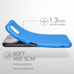 Husa pentru Samsung Galaxy A22 5G, Silicon, Albastru, 55245.157, kwmobile - Img 3