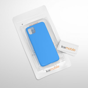 Husa pentru Samsung Galaxy A22 5G, Silicon, Albastru, 55245.157, kwmobile - Img 8