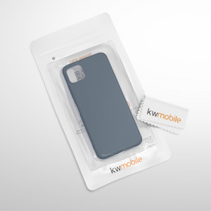 Husa pentru Samsung Galaxy A22 5G, Silicon, Albastru, 55245.202, kwmobile - Img 8