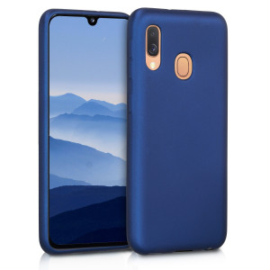 Husa pentru Samsung Galaxy A40, Silicon, Albastru, 48546.64 - Img 1