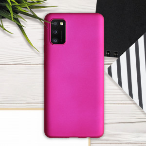 Husa pentru Samsung Galaxy A41, Silicon, Roz, 52254.65 - Img 3