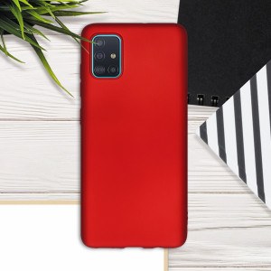 Husa pentru Samsung Galaxy A51, Silicon, Rosu, 51201.36 - Img 3