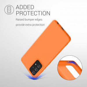 Husa pentru Samsung Galaxy A52 / Galaxy A52 5G / Galaxy A52s 5G, Silicon, Portocaliu, 54346.150 - Img 7