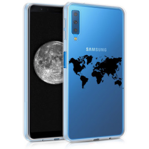 Husa pentru Samsung Galaxy A7 (2018), Silicon, Negru, 46430.02 - Img 1