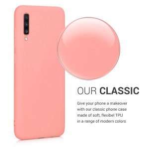 Husa pentru Samsung Galaxy A70, Silicon, Rose Gold, 48427.56 - Img 4