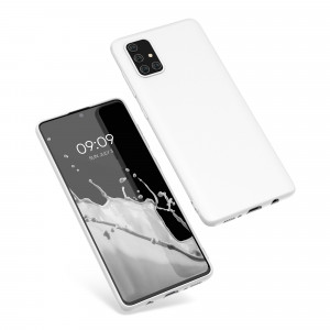 Husa pentru Samsung Galaxy A71, Silicon, Alb, 51208.48 - Img 2