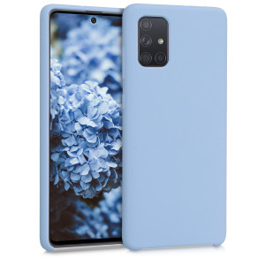 Husa pentru Samsung Galaxy A71, Silicon, Albastru, 51209.58 - Img 1