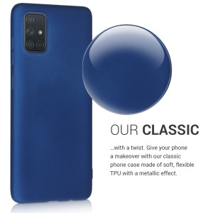 Husa pentru Samsung Galaxy A71, Silicon, Albastru, 51213.64 - Img 4