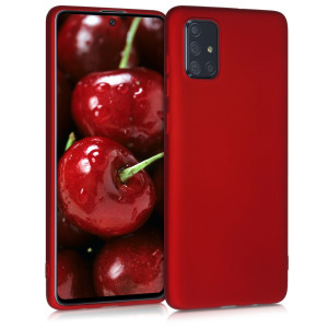 Husa pentru Samsung Galaxy A71, Silicon, Rosu, 51213.36 - Img 1
