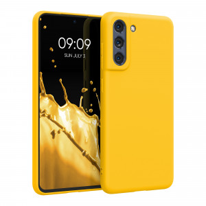 Husa pentru Samsung Galaxy S21 FE, Silicon, Galben, 55484.143 - Img 1