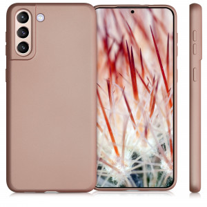 Husa pentru Samsung Galaxy S21 Plus, Silicon, Rose Gold, 54067.31 - Img 2