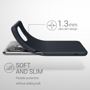 Husa pentru Xiaomi Mi 11 Lite 5G, Silicon, Albastru, 54726.186, kwmobile - Img 3