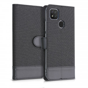 Husa pentru Xiaomi Redmi 9C, Textil, Negru, 54457.73, kwmobile - Img 4