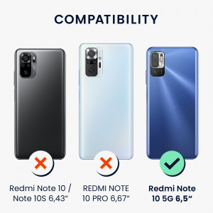 Husa pentru Xiaomi Redmi Note 10 5G, Silicon, Negru, 56053.01, kwmobile - Img 6