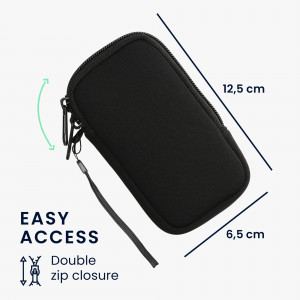 Husa Universala Kwmobile marime XS - 4 inch, Neopren, Negru, 46188.32.01 - Img 6