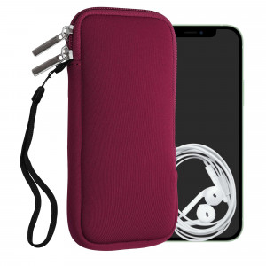 Husa Universala Kwmobile marime XXL - 7 inch, Neopren, Rosu, 46188.5.09 - Img 1