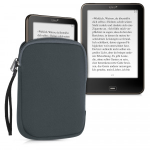 Husa universala pentru eBook reader, Textil, Gri, 50334.22 - Img 2