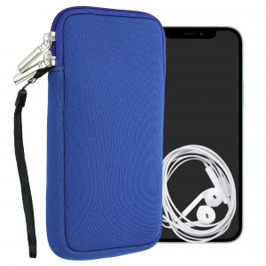 Husa Universala pentru telefon XL - 6,8 inch, Neopren, Albastru, 46188.4.134, kwmobile - Img 1