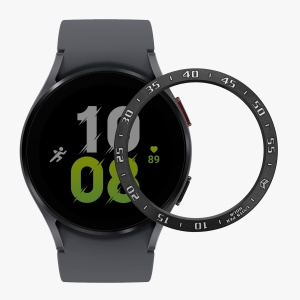 Rama cadran Kwmobile pentru Samsung Galaxy Watch 5, Negru/Argintiu, Aluminiu, KWM0000259A001C - Img 4