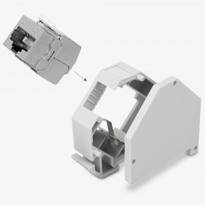 Set 16 Mufe CAT6A de 10 Gbit pentru cabluri Ethernet RJ45, Kwmobile, Gri, Metal, 47696.16 - Img 6