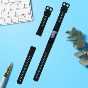 Set 2 Curele Kwmobile pentru Honor Band 5/Band 4, Negru, Silicon, 59596.07 - Img 3