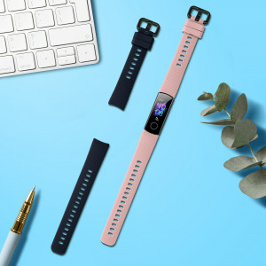 Set 2 curele kwmobile pentru Honor Band 5/Band 4, Silicon, Albastru/Roz, 59596.03 - Img 3