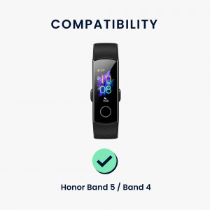 Set 2 curele kwmobile pentru Honor Band 5/Band 4, Silicon, Albastru/Roz, 59596.03 - Img 6